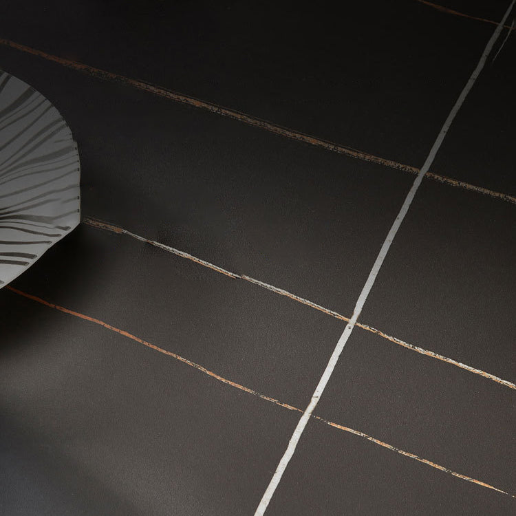 Modern Sintered Stone Top Dining Set Rectangle 1/2/5/7 Pieces Black Dining Room Table Set