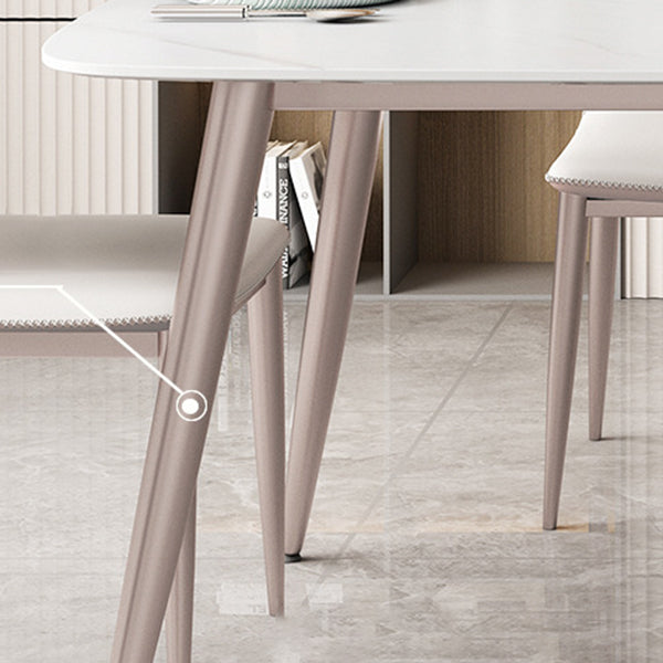 Modern Sintered Stone Dining Set Rectangle 1/2/5/7 Pieces Dining Room Table Set