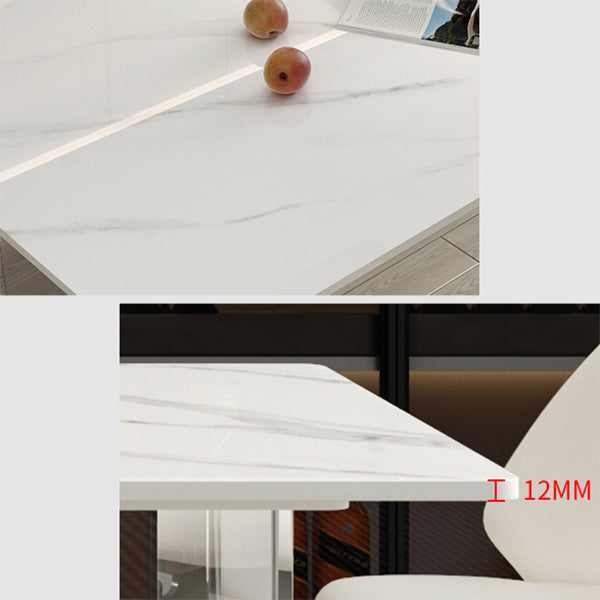 Modern Dining Set 1/4/5/7 Pcs Acrylic Pedestal Dining Table with Chairs