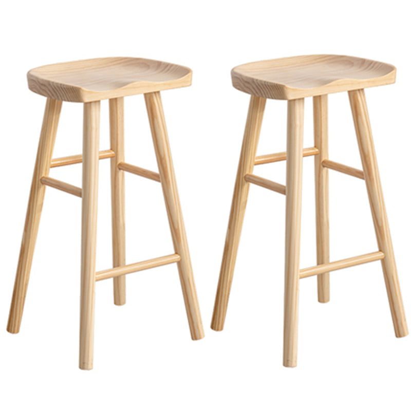 Industrial Irregular Shape Bar Table Set 1/5 Pieces Wooden Counter Table with Stools