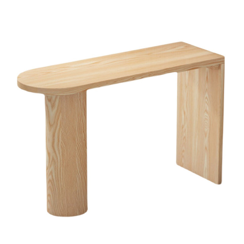 Industrial Irregular Shape Bar Table Set 1/5 Pieces Wooden Counter Table with Stools