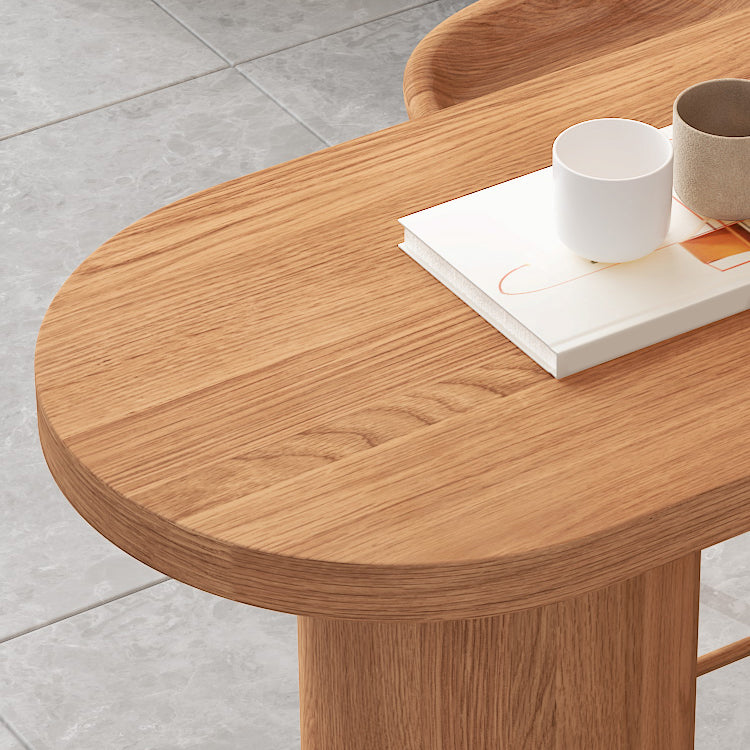 1/3/4/5 Pieces Solid Wood Table and Stool Set Matte Finish Modern Bar Set