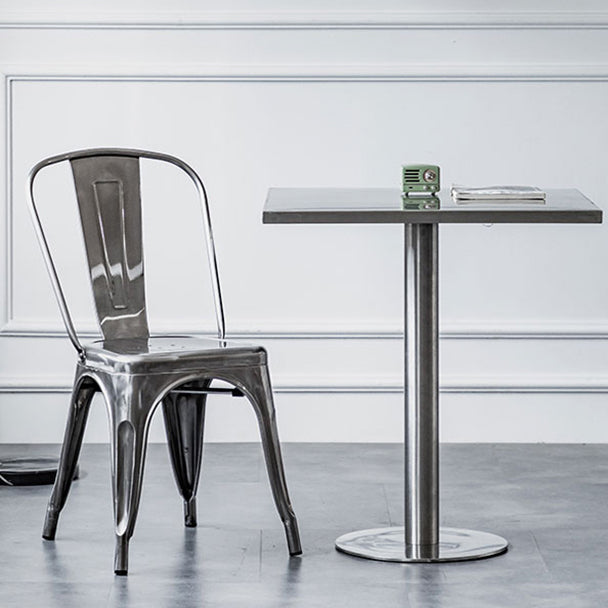 1/2/3/5 Pieces Industrial Bar Set Stainless Steel Bar Stool and Table Set