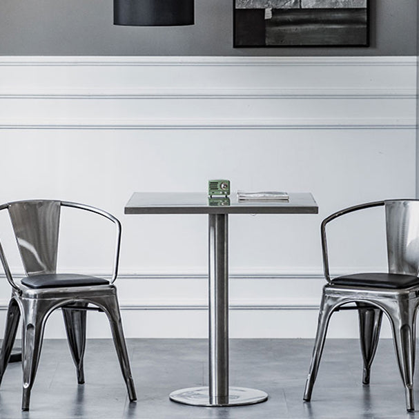 1/2/3/5 Pieces Industrial Bar Set Stainless Steel Bar Stool and Table Set