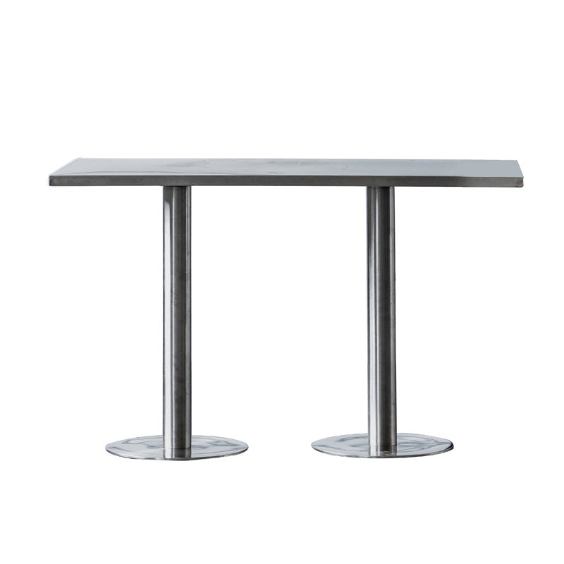 1/2/3/5 Pieces Industrial Bar Set Stainless Steel Bar Stool and Table Set