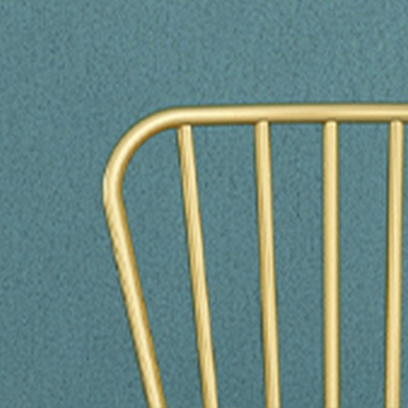 Glam Rotatable Backrest Counter Stool Steel Cafe Bar Stool with Cushion and Pedal