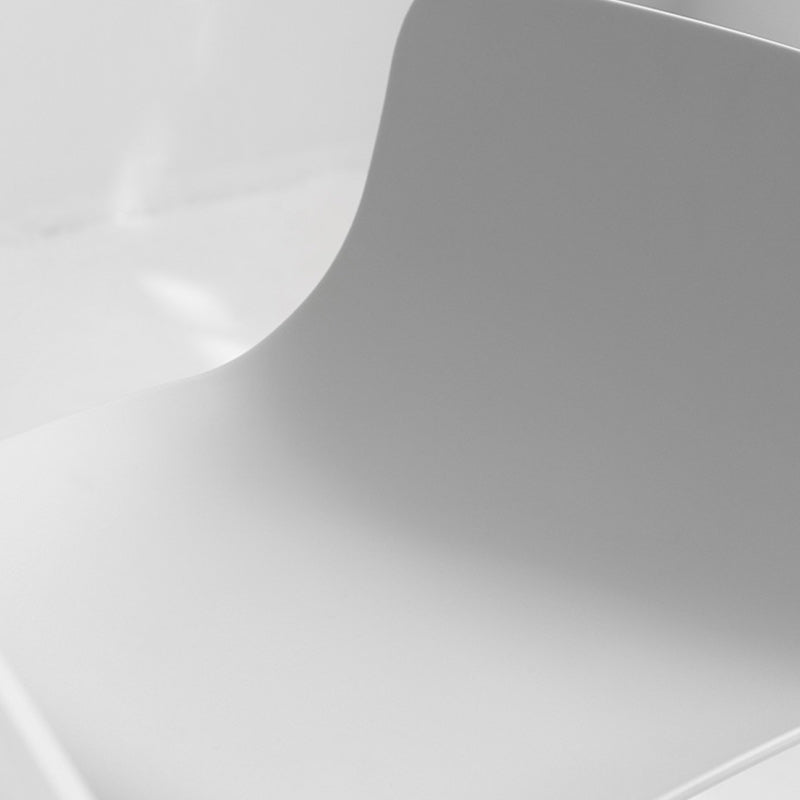 Modern Style Bar-stool Bucket Plastic Bar Stool with Metal Legs for Home