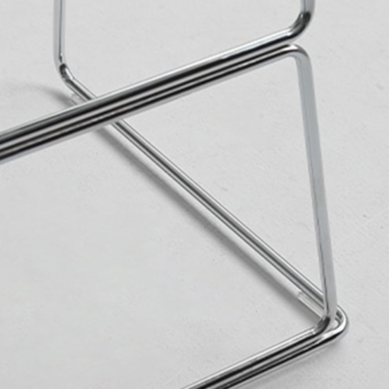 Modern Style Bar-stool Bucket Plastic Bar Stool with Metal Legs for Home