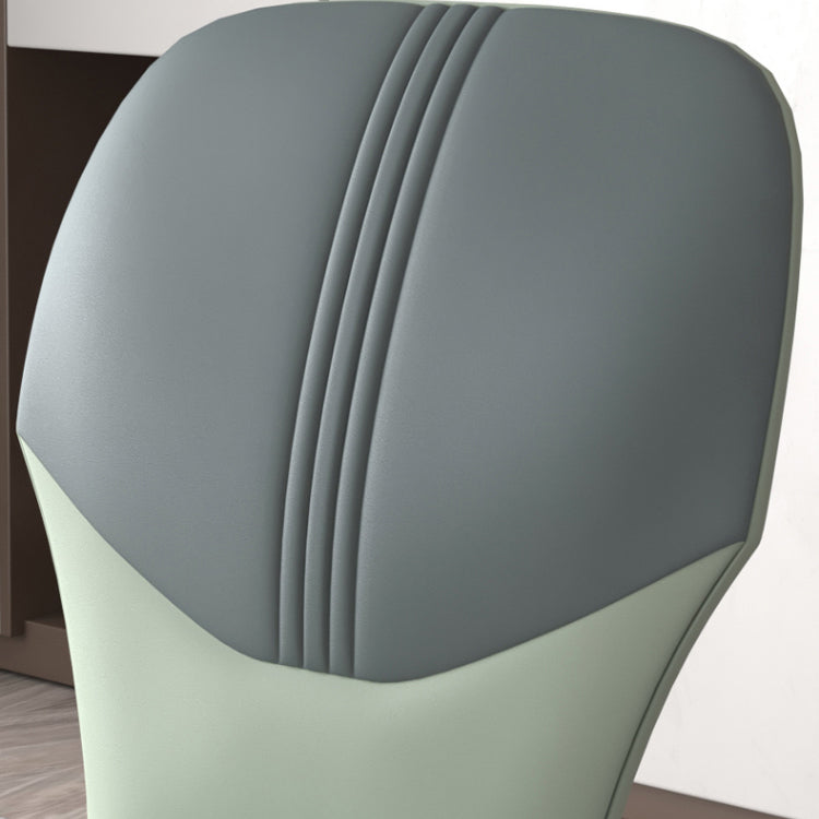 Industrial Metal Dining Room Chair PU Leather Dining Chairs for Home Use