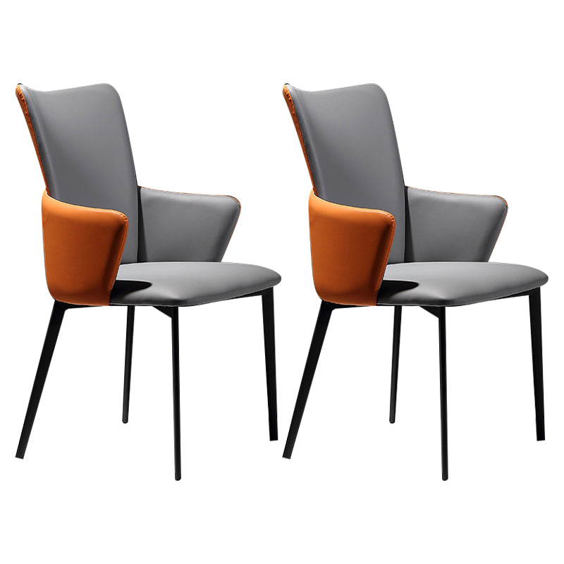 Modern Style Faux Leather Dining Side Chairs Upholstered Side Chairs for Restaurant Use