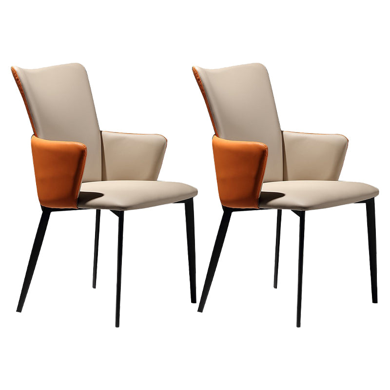 Modern Style Faux Leather Dining Side Chairs Upholstered Side Chairs for Restaurant Use