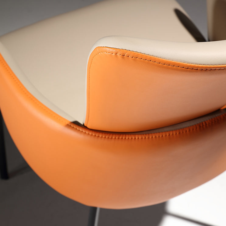 Modern Style Faux Leather Dining Side Chairs Upholstered Side Chairs for Restaurant Use