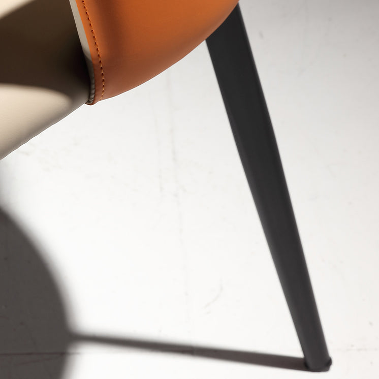 Modern Style Faux Leather Dining Side Chairs Upholstered Side Chairs for Restaurant Use