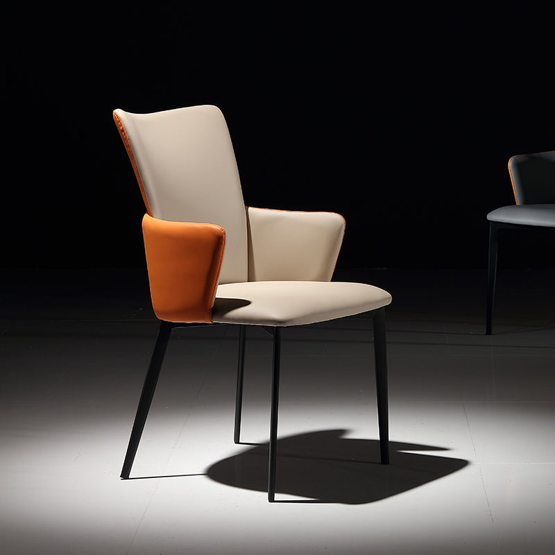 Modern Style Faux Leather Dining Side Chairs Upholstered Side Chairs for Restaurant Use