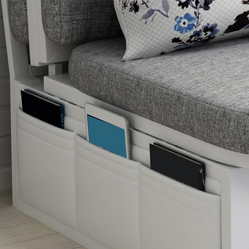 Armless Cotton Blend Contemporary Convertible Bed Sofa Couch
