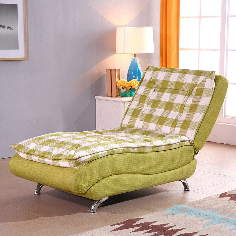 Basic Four Leg Armless Chair with Adjustable Sewn Pillow Back