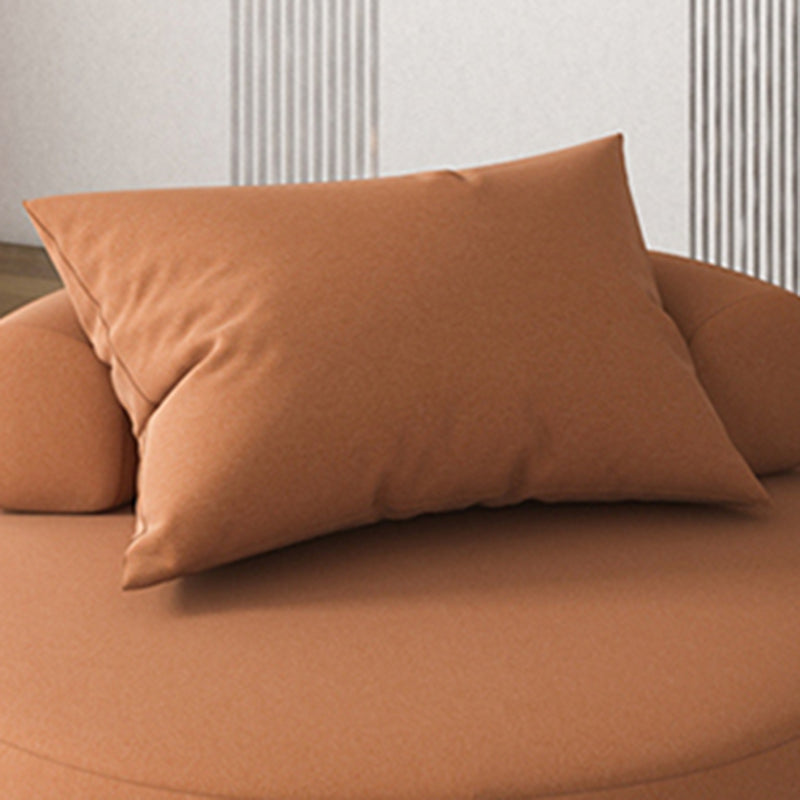 Faux Leather Chair Armless Solid Wood Frame Chair for Living Room