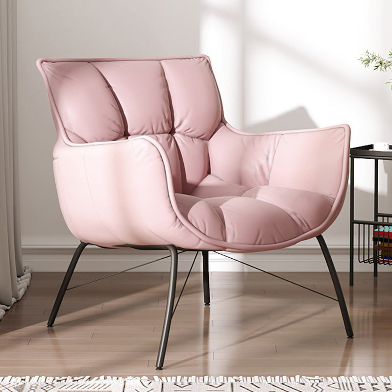 Faux Leather Arm Chair 28.34" L x 28.74" W x 33.85" H Accent Armchair for Living Room