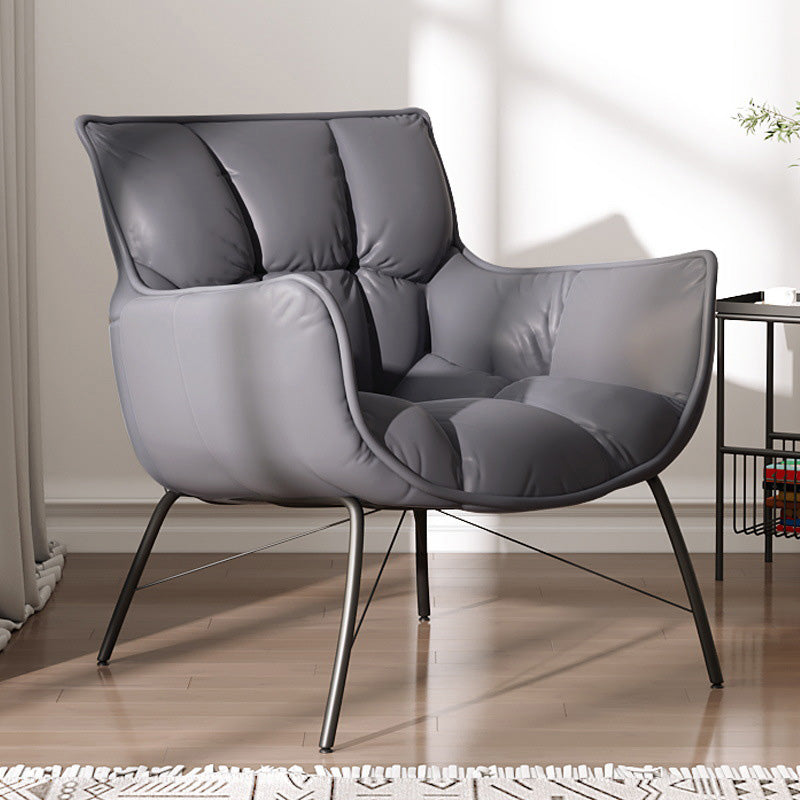 Faux Leather Arm Chair 28.34" L x 28.74" W x 33.85" H Accent Armchair for Living Room