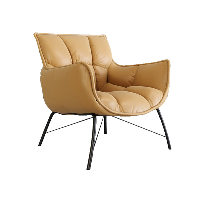 Faux Leather Arm Chair 28.34" L x 28.74" W x 33.85" H Accent Armchair for Living Room