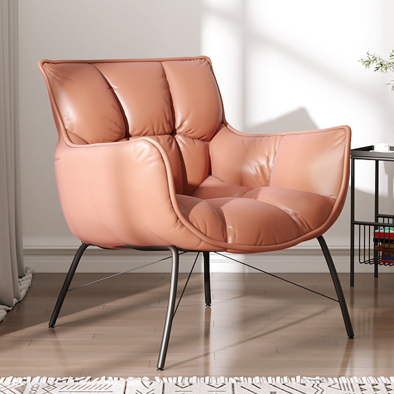 Faux Leather Arm Chair 28.34" L x 28.74" W x 33.85" H Accent Armchair for Living Room