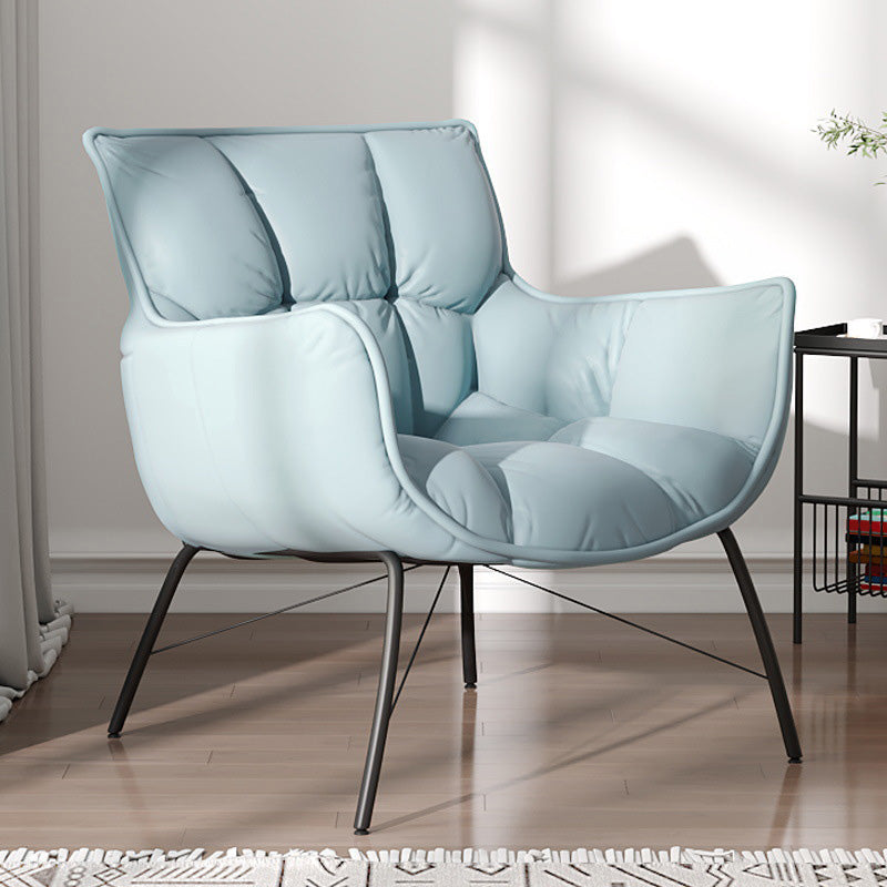 Faux Leather Arm Chair 28.34" L x 28.74" W x 33.85" H Accent Armchair for Living Room