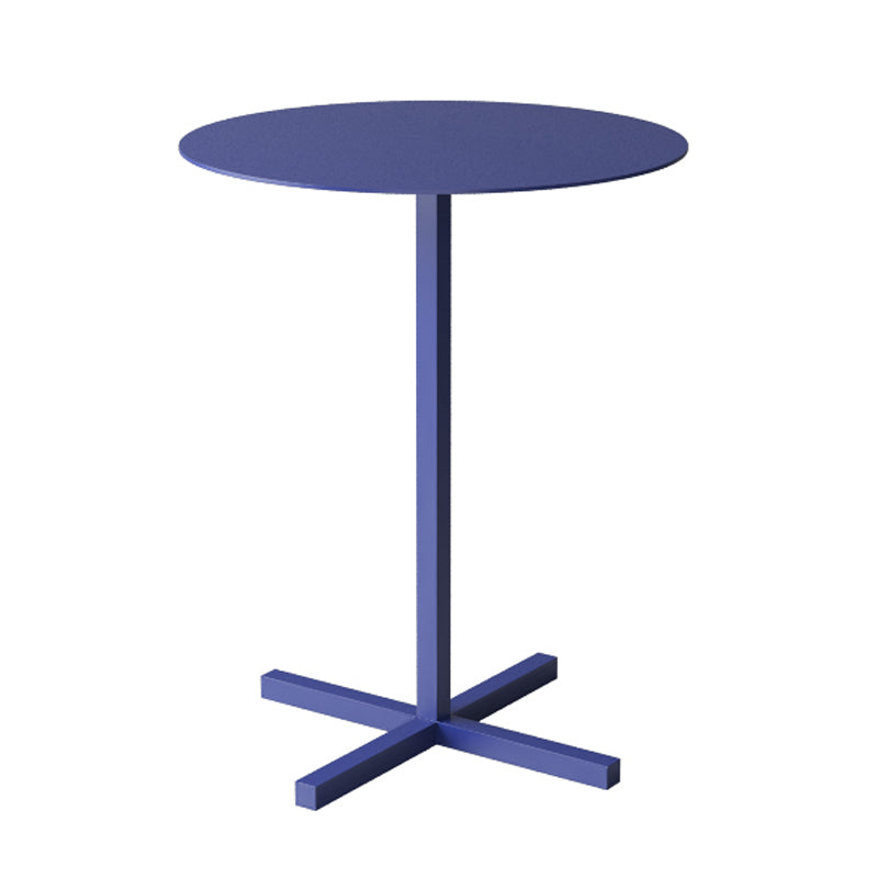 23.6"/27.5"Tall Metal Pedestal Solid Color Round Table Top Coffee Table