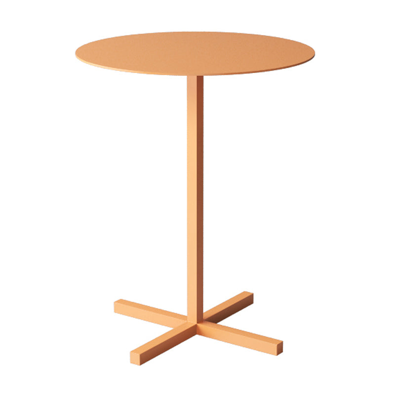 23.6"/27.5"Tall Metal Pedestal Solid Color Round Table Top Coffee Table