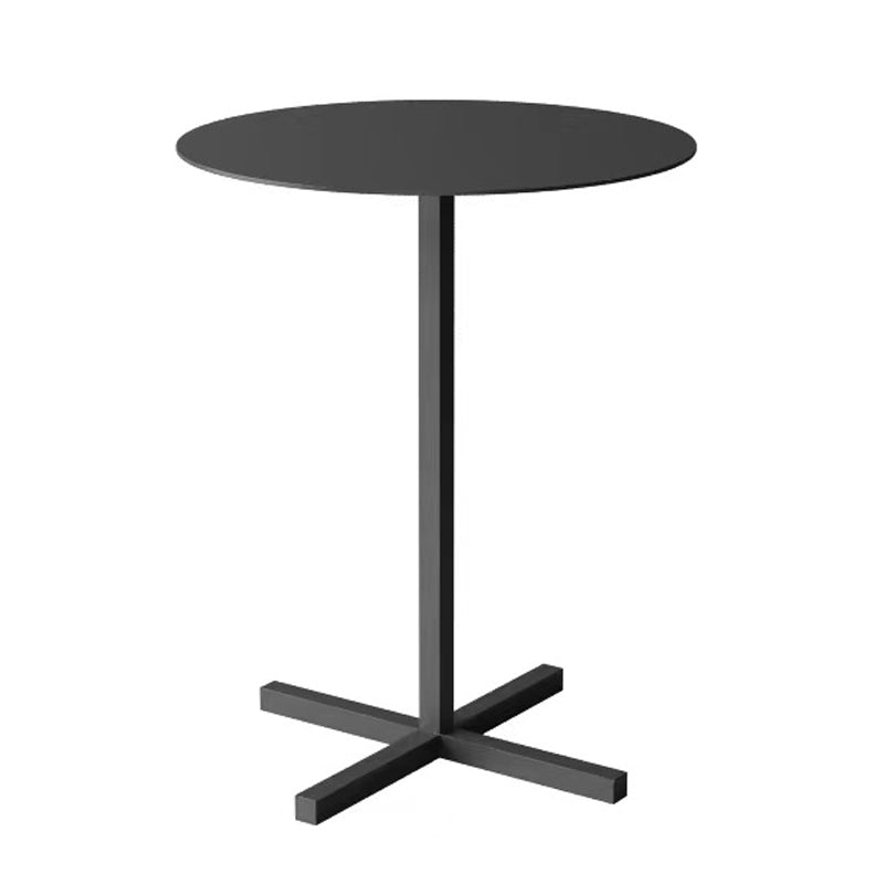 23.6"/27.5"Tall Metal Pedestal Solid Color Round Table Top Coffee Table