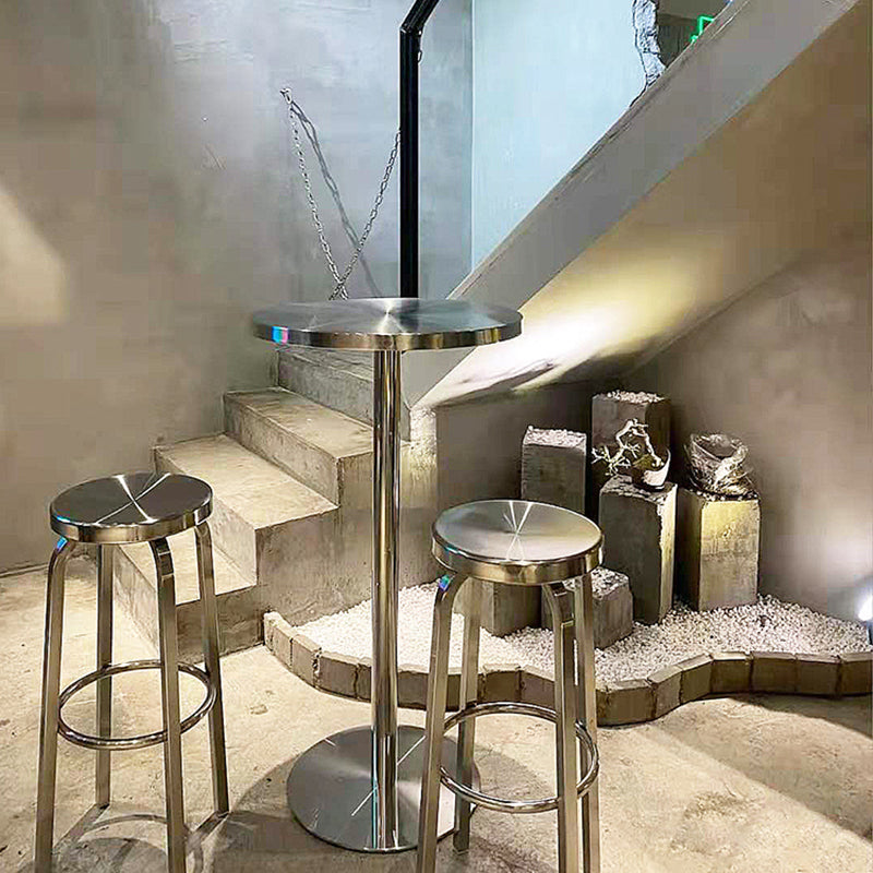 Mid-Century Modern Cocktail Table Pedestal 1 Single Coffee Table