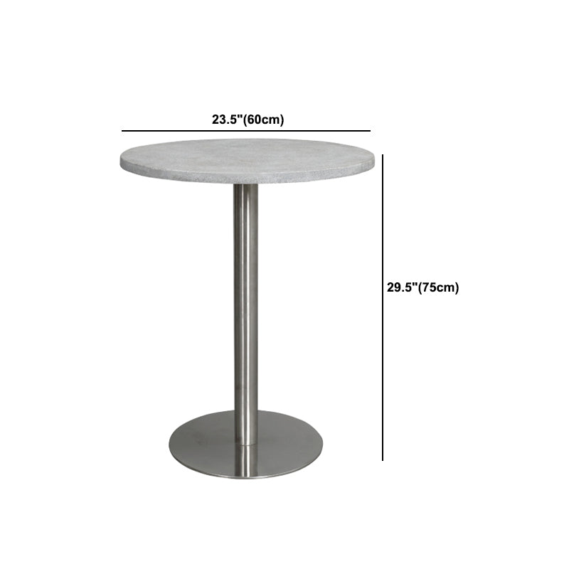 Mid-Century Modern Cocktail Table Pedestal 1 Single Coffee Table