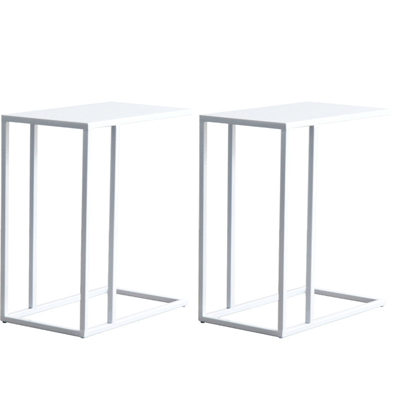 Mid-Century 17.7-inch Rectangular Top End Side Table Metal C Side Table