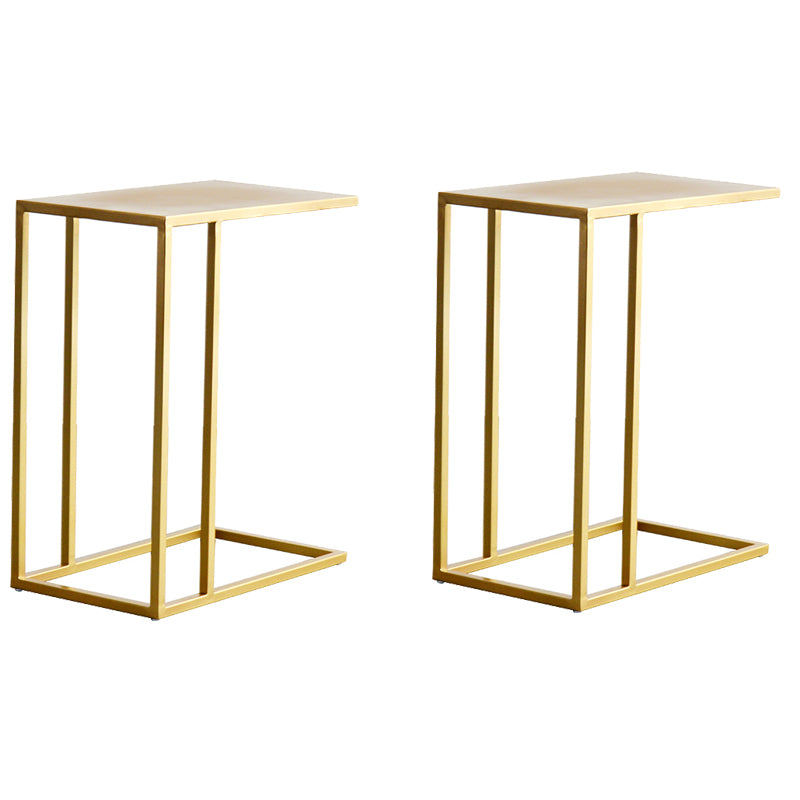Mid-Century 17.7-inch Rectangular Top End Side Table Metal C Side Table