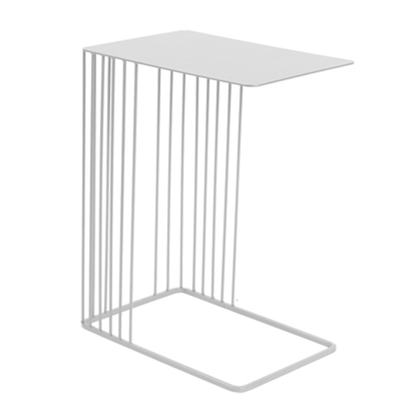 Mid-Century 17.7-inch Rectangular Top End Side Table Metal C Side Table
