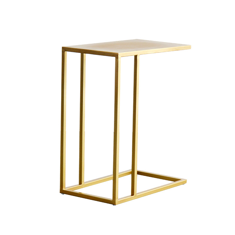 Mid-Century 17.7-inch Rectangular Top End Side Table Metal C Side Table