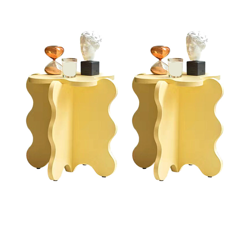 Nordic Wooden Abstract End Table Naturally Shaped Side Table