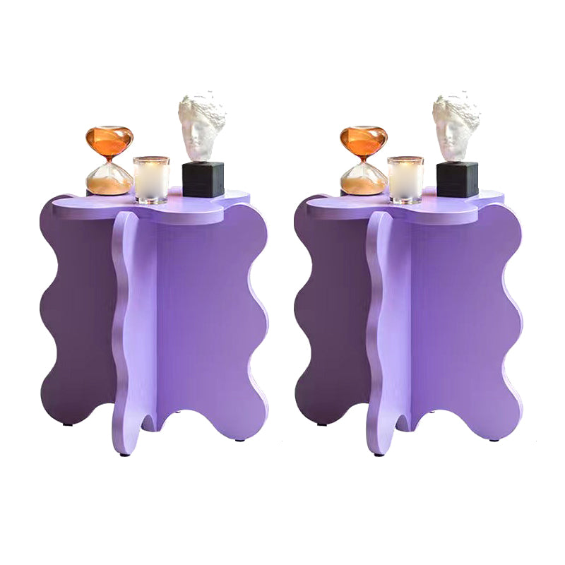 Nordic Wooden Abstract End Table Naturally Shaped Side Table