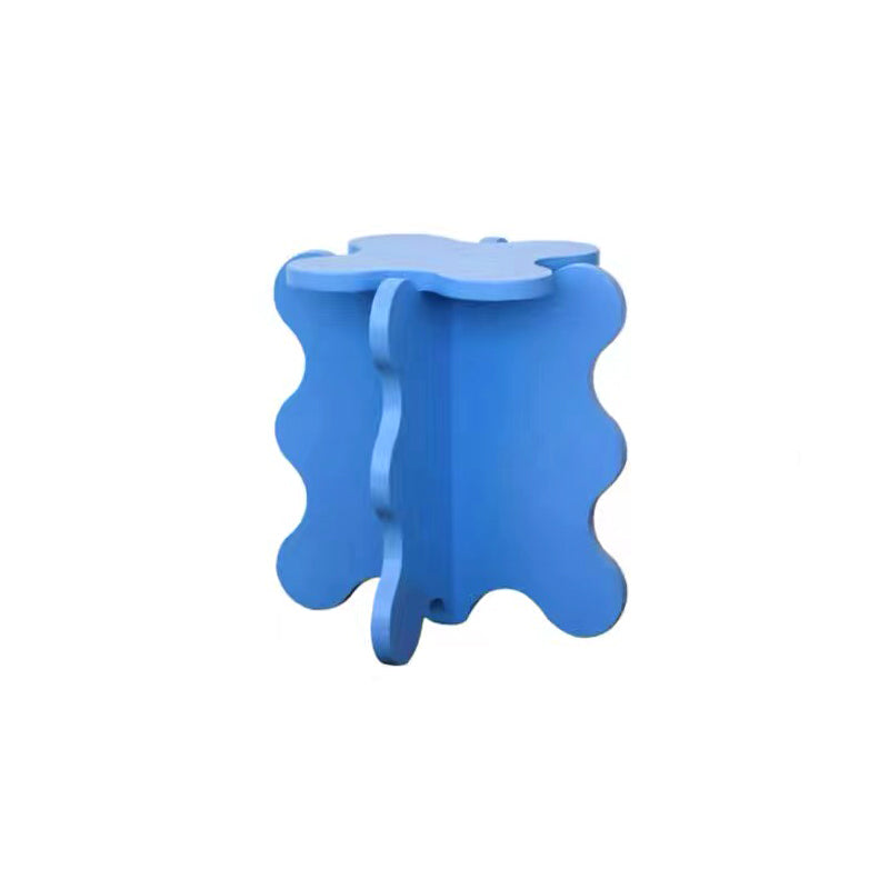 Nordic Wooden Abstract End Table Naturally Shaped Side Table