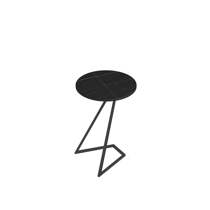 Contemporary Frame End Table Round Side End Table for Living Room