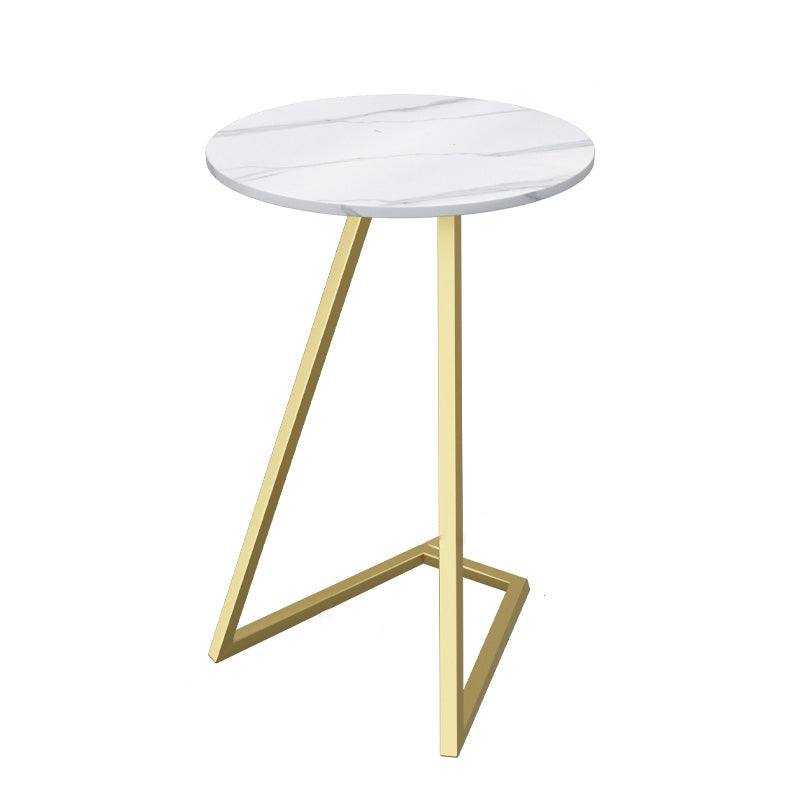 Contemporary Frame End Table Round Side End Table for Living Room