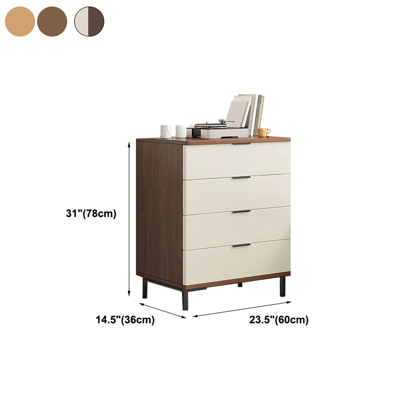 Bedroom Wooden Storage Chest Dresser Modern Style Storage Chest with Drawers