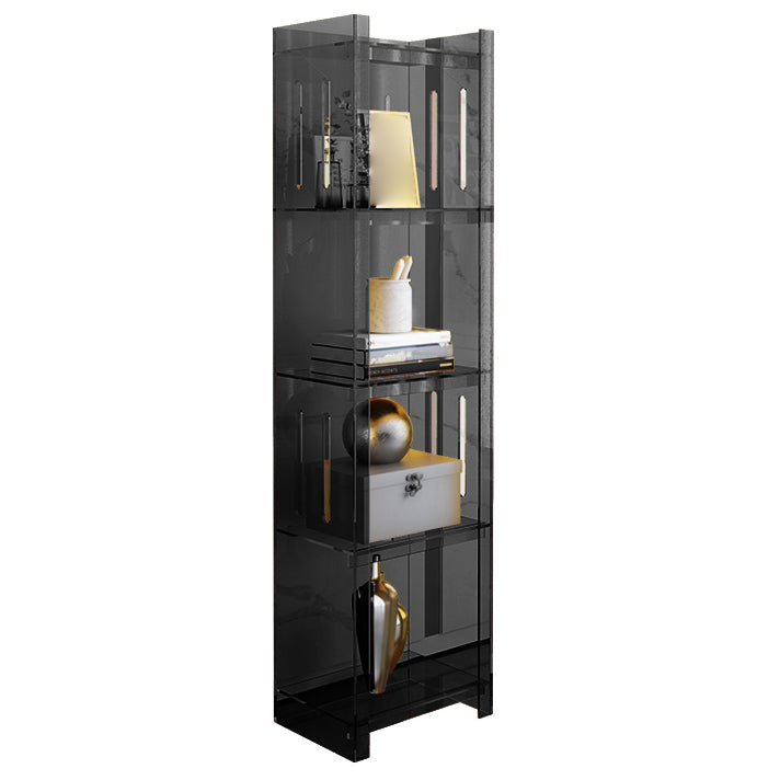 Standard Closed Back Bookshelf Scandinavian Rectangle Acrylic Bookcase