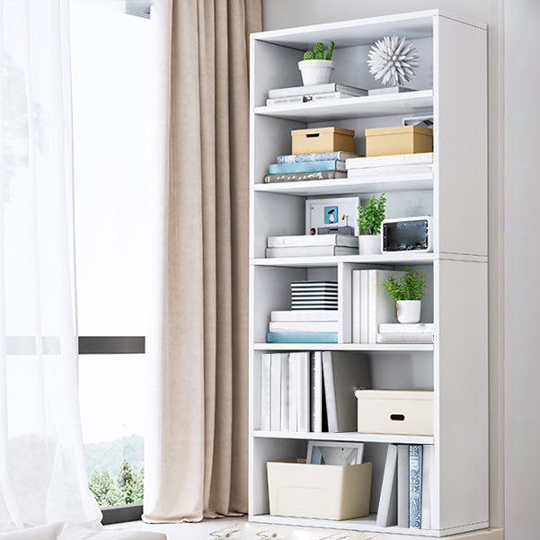 Engineer Wood Bookcase Modern Style Minimalist Home Bookshelf