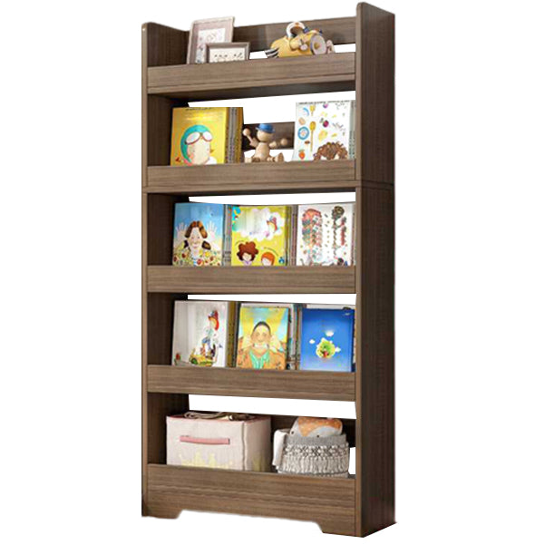Engineer Wood Bookcase Modern Style Minimalist Home Bookshelf