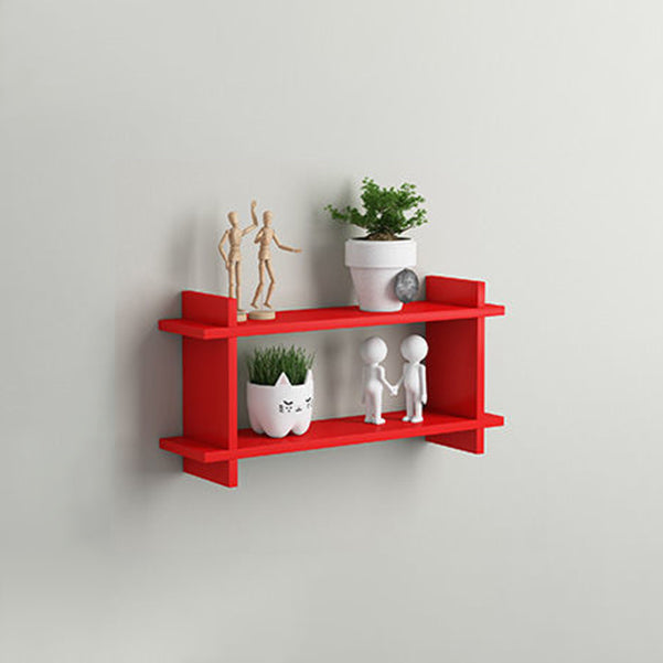 11.8" H Modern Floating Bookshelf Manufactured Wood Bookcase