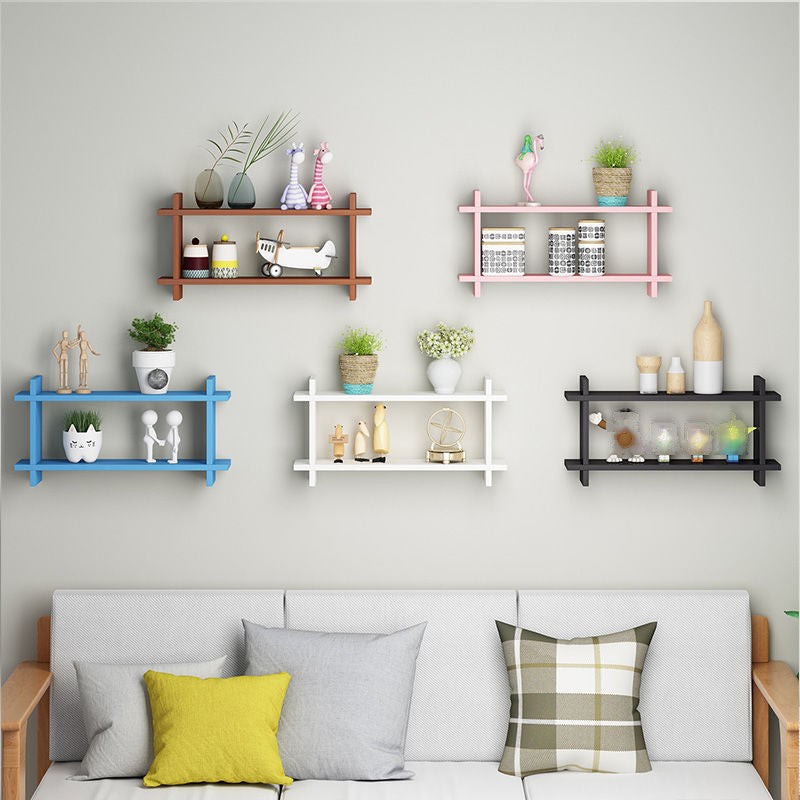11.8" H Modern Floating Bookshelf Manufactured Wood Bookcase