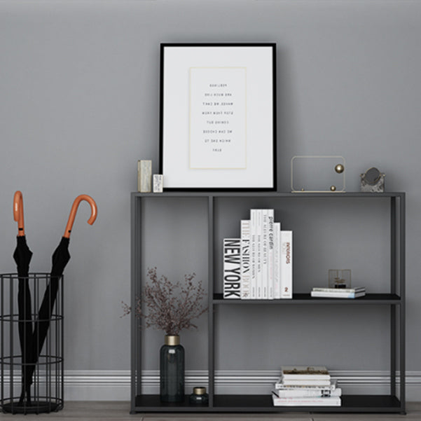 Etagere Metal Bookshelf Industrial Open Back Storage Bookcase