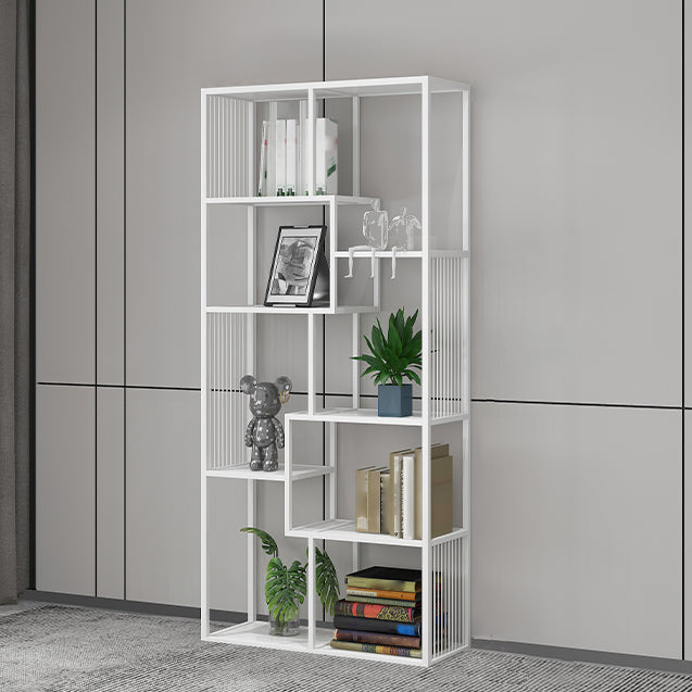 Nordic Home Office Bookshelf Metal Open Back Etagere Bookcase