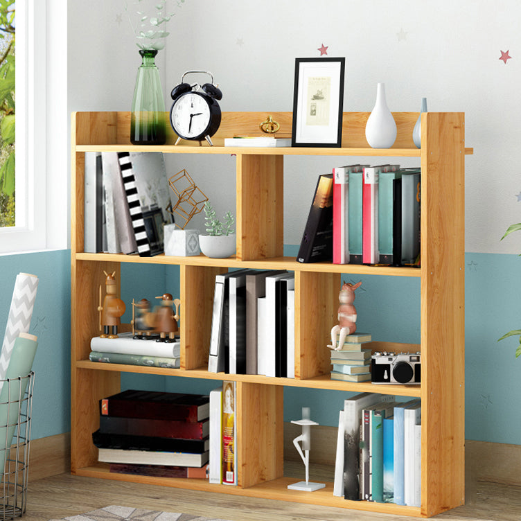 Wooden Bookcase Modern Style Minimalist Home Office Bookshelf