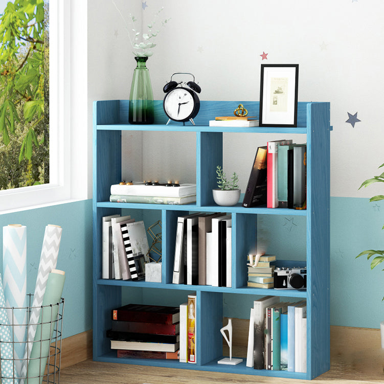 Wooden Bookcase Modern Style Minimalist Home Office Bookshelf